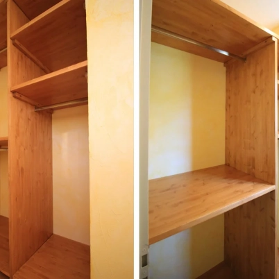 Realizzazione di una cabina armadio in legno su misura