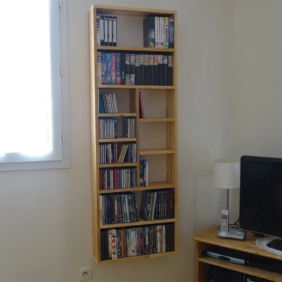 DVD and CD storage unit