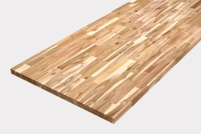 Custom acacia wood panel for furniture creation