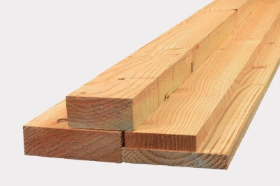 Planed Douglas edged timber