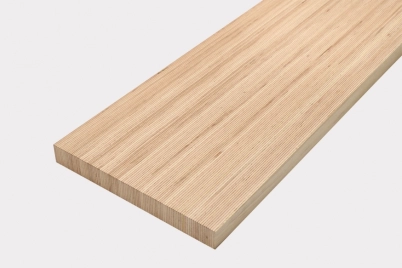 beech wood multi-line shelf