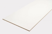 Custom-cut white melamine panel