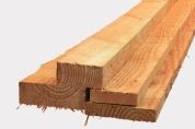 Rough Douglas edged timber