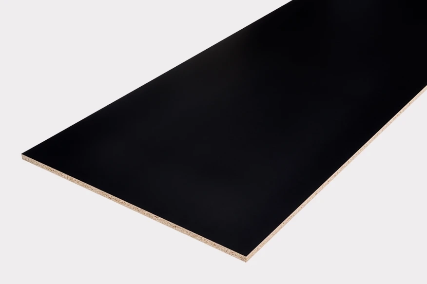 Custom-cut Black melamine panel