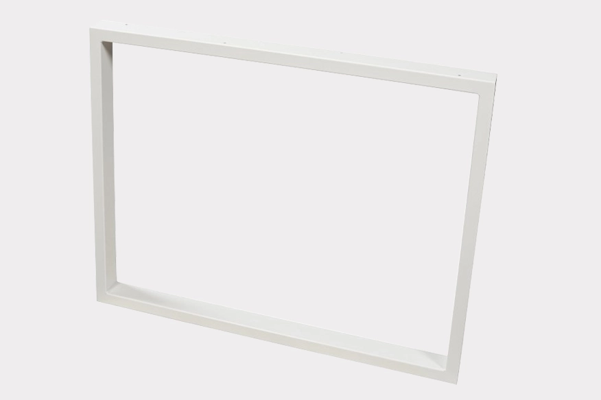 Pied en acier rectangulaire 71 cm de hauteur blanc pour la création de table