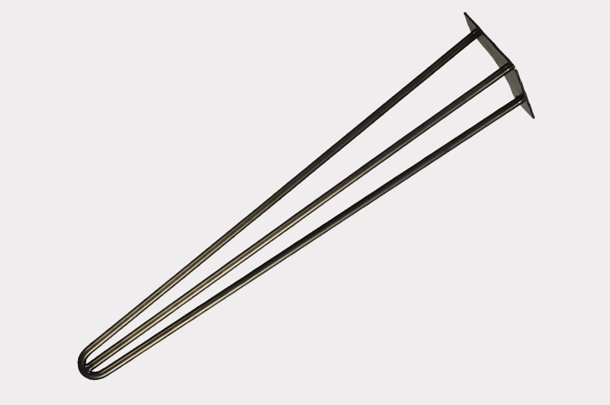 trio Hairpin leg, 71 cm varnished steel