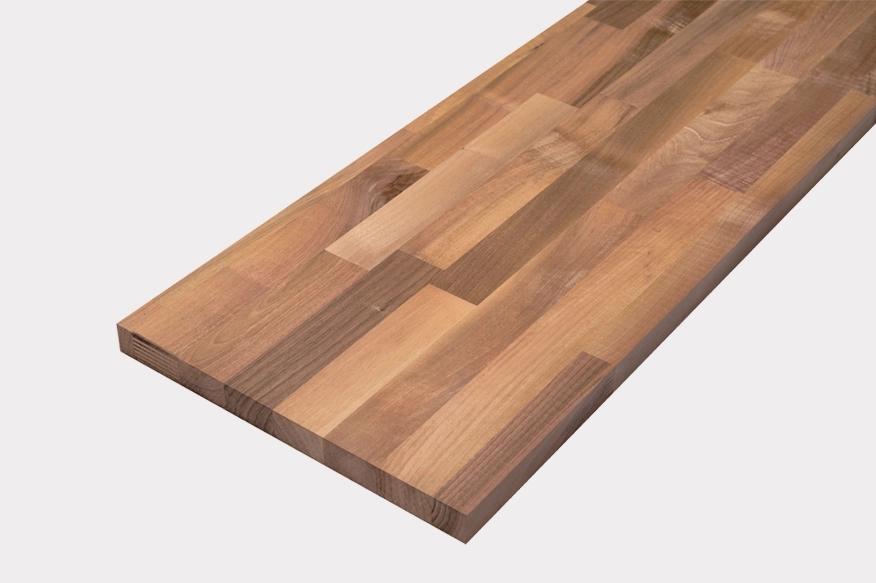 Custom plank in solid walnut for the manufacture of shelves, bookcases, dressing rooms, etc.