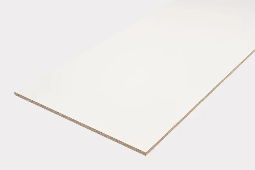 White kaolin melamine board for custom desks and tables