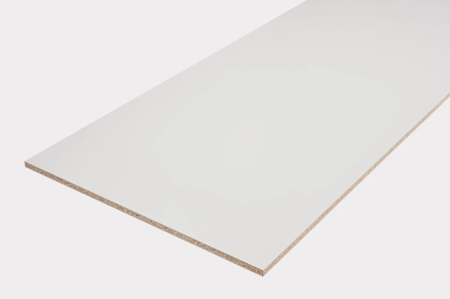 Custom-cut Light Grey melamine panel