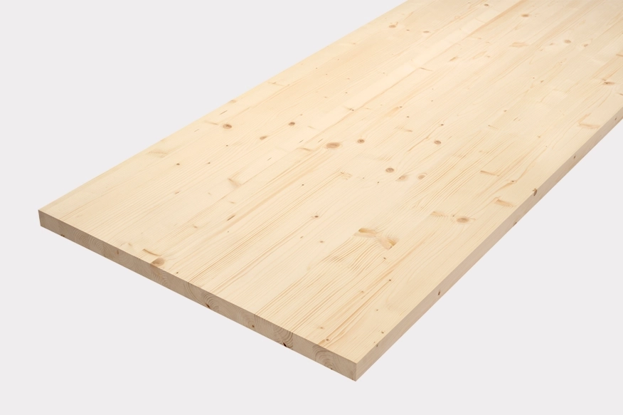 Rustikale Fichtenholzplatte für Tisch und Schreibtisch