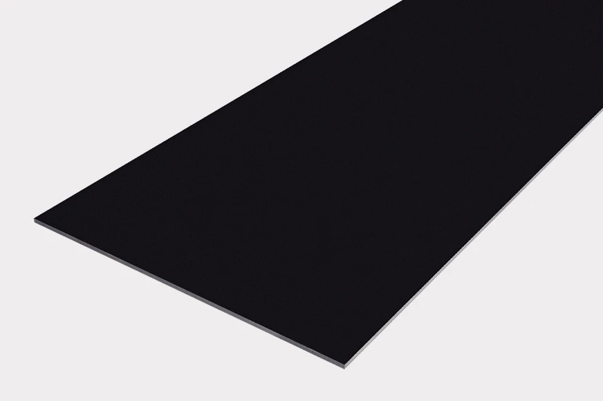Panel Duropal Compact con acabado negro volcán para la realización de diseños a medida
