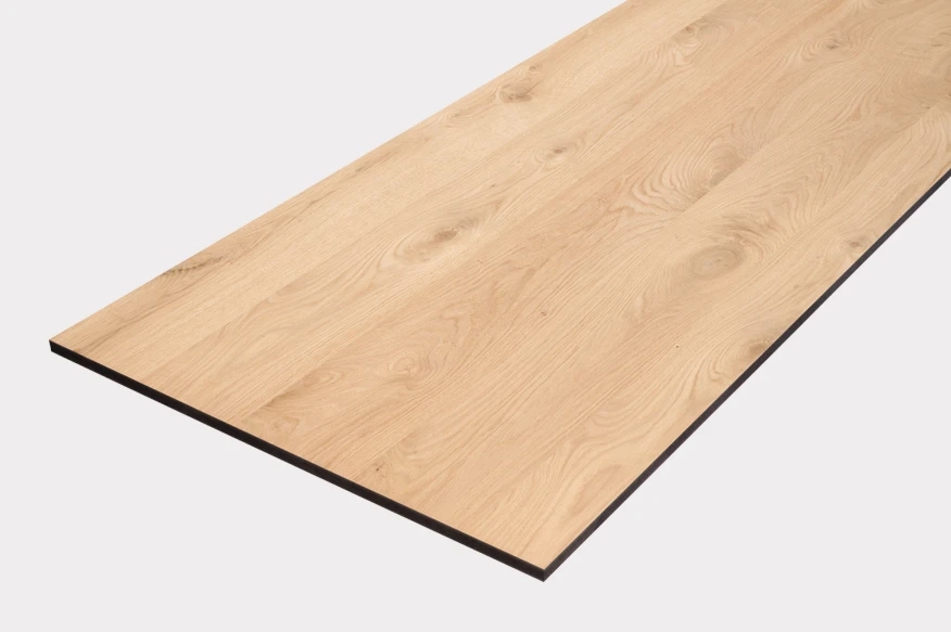 Valchromat MDF worktop with rustic oak veneer for the creation of made-to-measure tables and desks