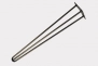 trio Hairpin leg, 71 cm varnished steel