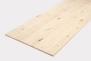 Tablero de madera de álamo macizo rústico para la fabricación de mesas y escritorios