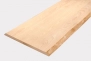 Custom solid beech wood raw edge panel