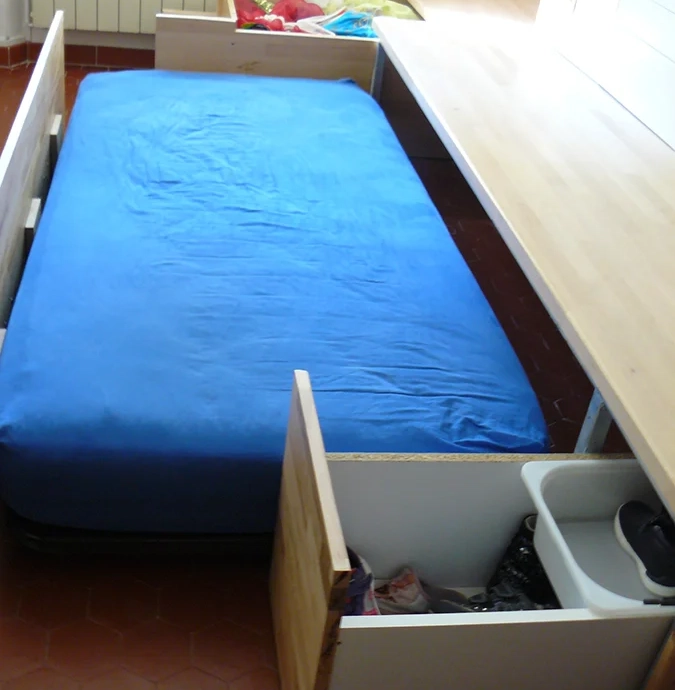 Manufacture of a storage box under stairs