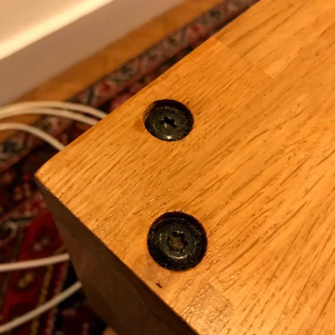 Bedside table assembly