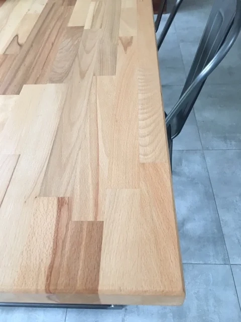 Focus table top in natural beech