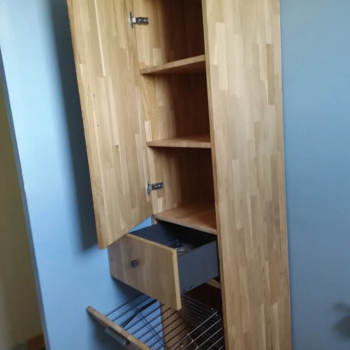mobilier de salle de bain sur mesure en bois