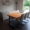 Dining table with custom beech top