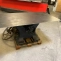 Custom table with foot of an old band saw