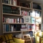 Custom bookcase with shelves in solid birch