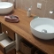Made-to-measure washbasin in solid oak
