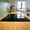 Custom cut rubberwood kitchen worktop