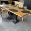 Kitchen table with custom oak top