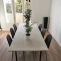 Dining table with custom solid wood top