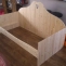 Custom wooden child's bed assembly