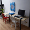 Création de bureau avec plateau en bambou sur mesure pour coworking