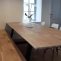 Ensemble table et banc de salle à manger sur mesure avec plateau en chêne