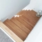 Escalier quart tournant avec marches en bois