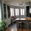 Open kitchen with custom wooden worktop