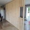 DIY openwork partition in solid wood