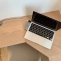 Custom-made desk top with cable gland cutout