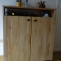 DIY custom wooden entrance cabinet