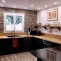 Custom oak kitchen layout