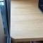 plateau de bureau en chêne sur mesure avec angle arrondi