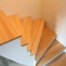 Quarter-turn oak staircase