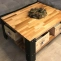 Custom cut oak coffee table top