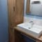 Custom wooden bathroom layout