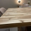 Custom made table top in acacia wood