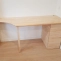 Custom desk with birch top