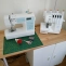 Tailor-made sewing corner with solid wood top