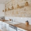 Corner kitchen with custom solid wood worktops