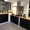 Kitchen with solid wood worktop