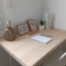 custom solid rubberwood desk top