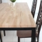 Custom-made table top in natural solid beech